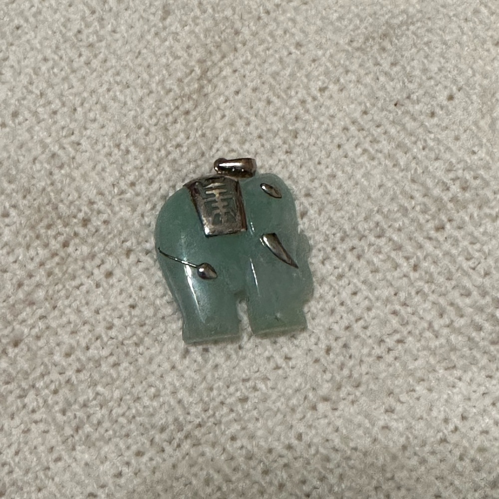 Jade Elephant Pendant
